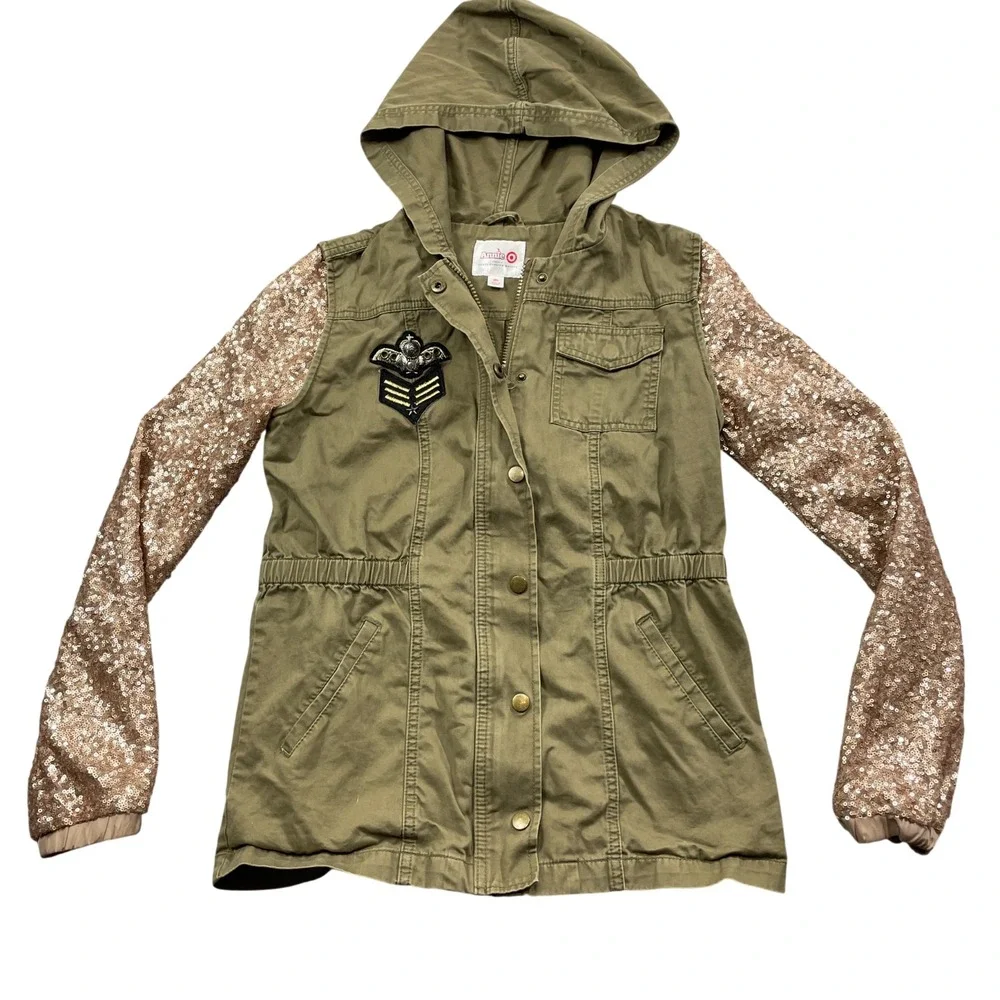 Annie Renee Ehrlich Kalfus Long Sleeve Girls XL Coat 100% Cotton Seq. Sleeve‎